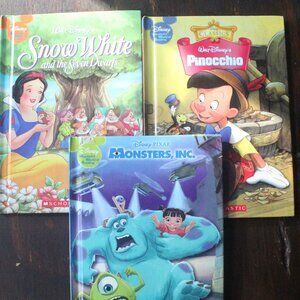 Set of 3 Scholastic/Disney Wonderful World of Reading Hardcover Books